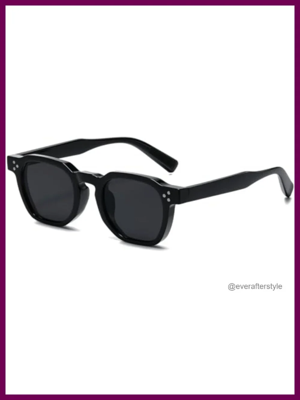 Retro Square Sunglasses for Women Men UV400 Protection Thick Frame Shades